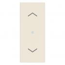 VIMAR - 1P 10AX Button for roller blinds canvas, lightable - 30196.C