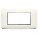 VIMAR - 20684.C01 - Round plate 4M Bright arctic white