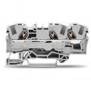 WAGO - In-line terminal GREY 6mm2 3P SCREWLESS TOPJOB® S  2006-1301