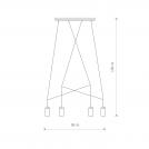 NOWODVORSKI - Пендел 7957 IMBRIA SOLID BRASS IV listwa • GU10 4x10W only LED • IP20 (1)
