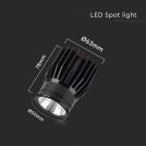 V-TAC - LED Aluminum Module 18W 6400K 1900lm 34° black SKU 10303 (6)