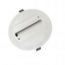 ACA LIGHTING -  Round recessed rosette for three phase track recessed white RTB2WW