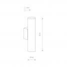 NOWODVORSKI - Аплик 8073 EYE WALL WHITE  • GU10 2x10W only LED • IP20 (1)