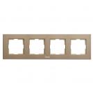 PANASONIC - 4gang Frame Aluminum Bronze WKTF08043AR