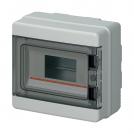 ELETTROCANALI - EC62008 WALL-MOUNT MOD.ENCL. IP65 200x180x100mm 8 MOD. GREY