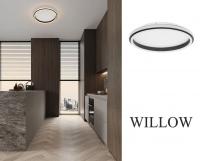 NOVA LUCE - Ceiling lamp  Ø45, H:6 cm.  9212912  WILLOW ⚡ LED 40W ⚡ 2660Lm⚡ 3000K ⚡ 230V ⚡ IP20 ✴ Sandy Black 