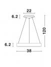 NOVA LUCE - Пендел RANDO THIN 9453433 LED 30W, 1950Lm, 3000K, IP20 D: 38 H: 120 cm (5)