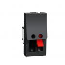 SCHNEIDER ELECTRIC - NU348754 One module audio connector antracite
