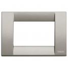 VIMAR - 16733.24 - Classica plate 3M metal metall.titanium