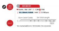 ACA LIGHTING - 20 LED STRING LIGHTS WARM WHITE BLACK COPPER WIRE & BATTER.2xAA IP20 2m+10cm 1.2W X0120141 (1)