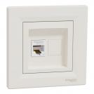 SCHNEIDER ELECTRIC - EPH4300123 Asfora - single data outlet - RJ45 cat.5e UTP ivory (1)