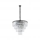 NOWODVORSKI - Полилей 7614 CRISTAL BLACK L ZWIS  • Ф71см • 12 х 25 W  E14  • IP20