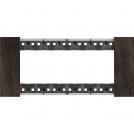BTICINO - KA4806LG 6 modules Living Now Plate - walnut - material: wood