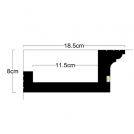 ADORN - Decorative cornice for indirect lighting LD- 60 LightLine™ 18.5 x 8 x 200 cm (1)