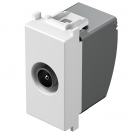 TEM - KM11PW Socket TV terminal 1db 1M, color White gloss, Modul