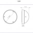ATRA - Плафон Сириус 2, Бял 1209 Ф280 (2)