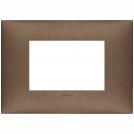 VIMAR - 09673.24 cover plate - 3 centered module matt copper color NEVE UP