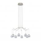 EGLO - Пендел ПЕ LED 8х3W,2720lm 3000K шампанско/прозр./бяло 'ROVIGANA 39515