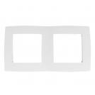 ACA LIGHTING - PRIME 2 GANG FRAME IP20 WHITE 1000119101