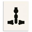 VIMAR - SICURY 2P+E 13 A 250 V~ multi-standard socket outlet, white - 2 modules 30257.B