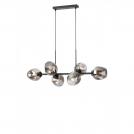 SMARTER - Пендел PIERCE 01-2620 цвят матово черен, опушен Е27 6x42W