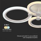 V-TAC - 45W LED Ceiling Lamp 3 Step Dimmable With Remote Control White Body IP20 SKU: 23394 (2)