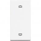 BTICINO - Бутон за щори 1P (NO) + 1P (NO) 10A - 250Vac 1 модул Classia бял RW4037N