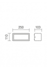 REDO GROUP - Аплик влагозащитен BRICK 9896 AP/PL 1X23W E27 IP54 DG (1)