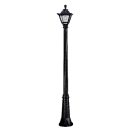 ELMARK - GOLIA LED GARDEN FIXTURE 8W 4000K H2100 IP55 BLACK - 96GOLIAGG/BL