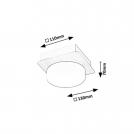 RABALUX - CEILING BATHROOM LIGHTS ATTICHUS 75001 LED 5W 670lm 4000K IP44 (3)