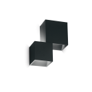 IDEAL LUX - RUBIK AP2  Nero 180045  max 14W LED | 1150lm, 4000K