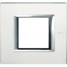 BTICINO - HA4802VSA Rectangular cover plate 2 modules - acid mirror 