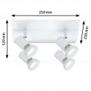 PAULMANN - Spotlight  66705  TEJA⚡GU10⚡230V⚡max. 4x10W dimmable✴White (2)