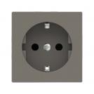 Ekinex - Faceplate for socket Schuko 55x55 Fenix Grey London - EK-PSC-DE-FGL