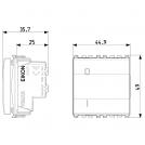 VIMAR - 20015.2.B - 2P 16 AX 1-way switch 2M white (1)