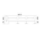 ACA LIGHTING - Аплик със закачалка за дрехи ZM711W66BK (3)