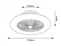 RABALUX - Ceiling fan with a light DALFON LED 30W 3000-6500K 6859 (2)