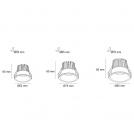 POLARIS LIGHTING - LED ЛУНА за вграждане VALE DALI DIM кръгла Ø62/H65mm 5W 3000K 475lm бяла 1011-5D (3)
