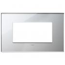 VIMAR - 22654.75 - Plate 4M mirror glass ice silver