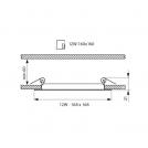 VIVALUX - LED panel GRID LED - 12W - 850lm - white - 4000K VIV003392 (3)