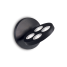 IDEAL LUX - wall luminaire  GARAGE AP4 ROUND NERO 205908