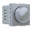 ACA LIGHTING - MODYS ROTARY 2-WAY DIMMER LED (7-110W) 2ΣΤ. 250VAC IP20 SILVER 10101412395