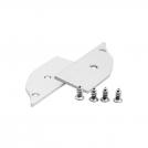 ACA LIGHTING - EP62N SET OF METAL END CAPS FOR P62NU, 2 PCS WITHOUT HOLE