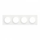 SCHNEIDER ELECTRIC - S520708 Odace Styl декоративна рамка четворна бяло