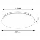 RABALUX - CEILING LIGHTS VENDEL 71106 LED 24W 1970lm 4000K starry (3)