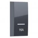 ACA LIGHTING - MODYS BUTTON WITH INDICATOR & SYMBOL 16A 1M. ANTHRACITE 10101333052