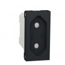 SCHNEIDER ELECTRIC - NU303154 Socket Outlet antracite 2P 10A 250V New Unica connection with screws