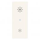 VIMAR - 1P 10AX Stand alone universal dimmer white, lightable - 30135.B