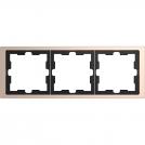 SCHNEIDER ELECTRIC - MTN4030-6551 рамка тройна метална шампанско D-Life Merten
