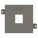 Ekinex - Faceplate for 1x RJ45 Keystone 55x55 Fenix Grey London - EK-KSC-1K-FGL